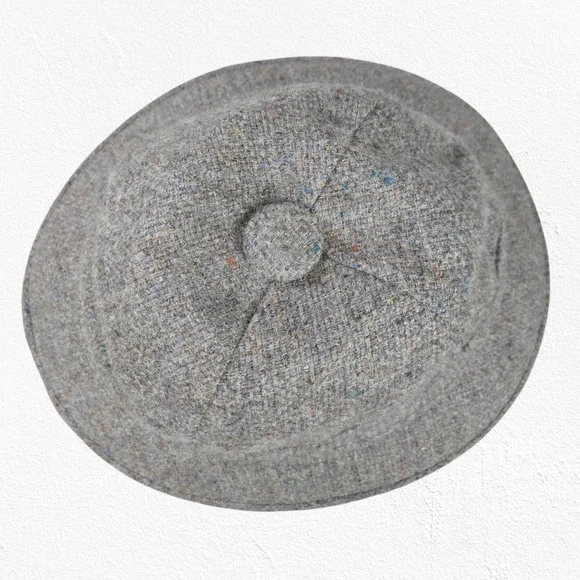 70s Vintage Brown Tweed Borsalino USA Union Made Casual Fedora Safari Wool Hat